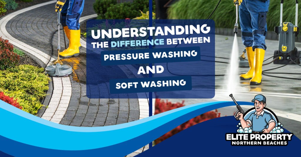 Understanding the Difference Between Pressure Washing and Soft Washing