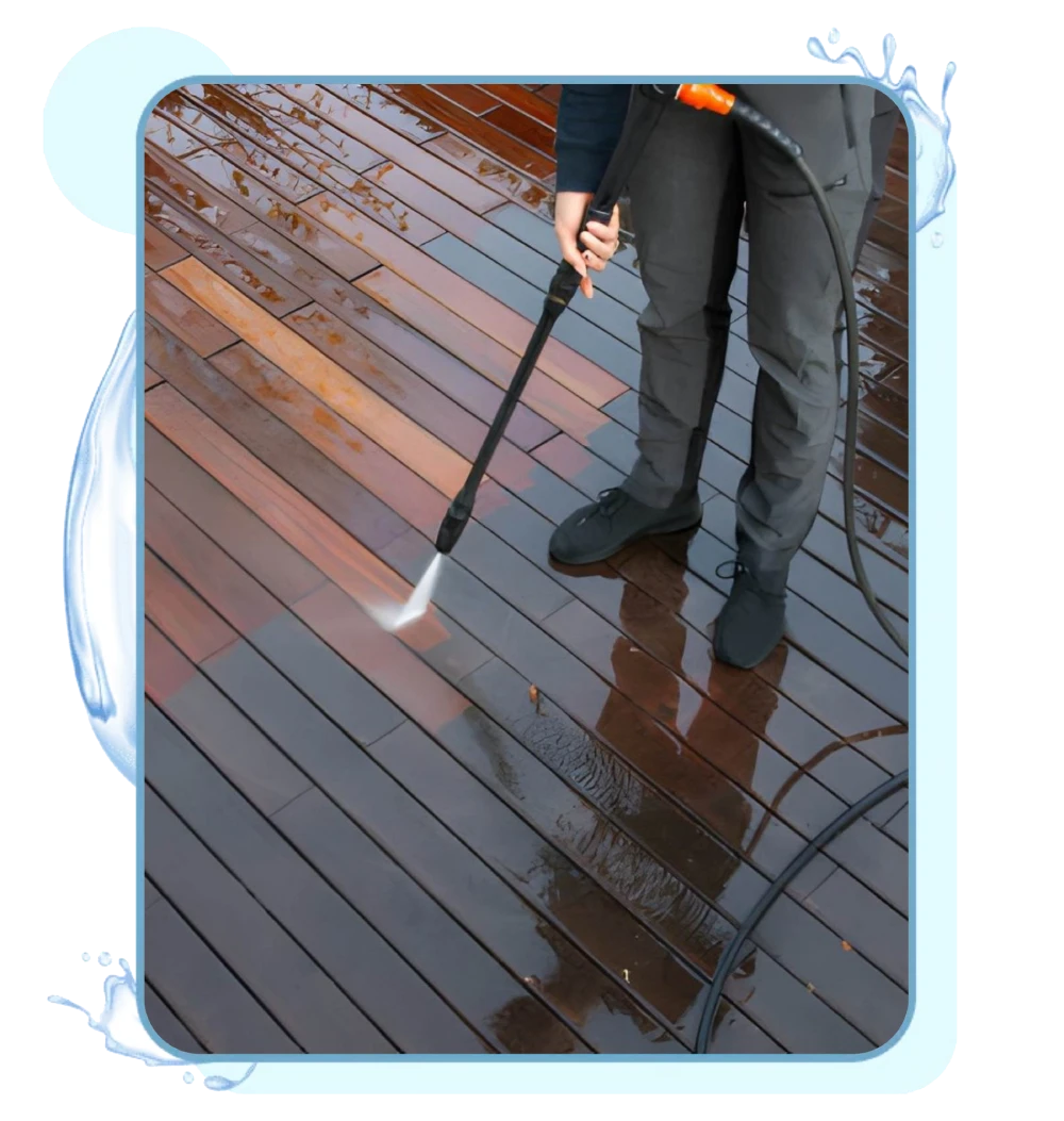 Man Cleaning using Presure washing