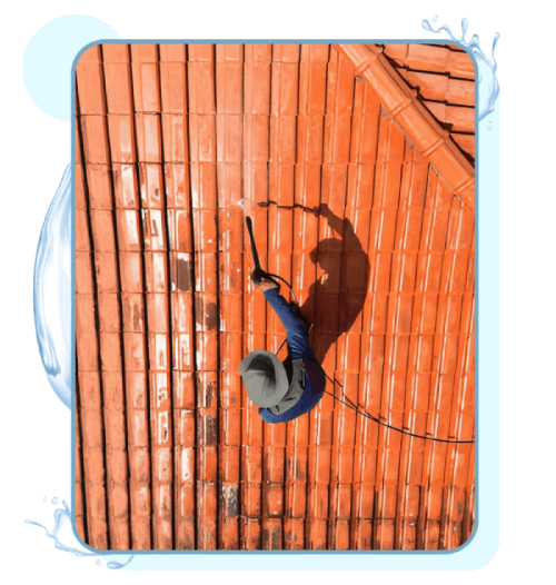 Roof Moss Treatment Orange roof frame