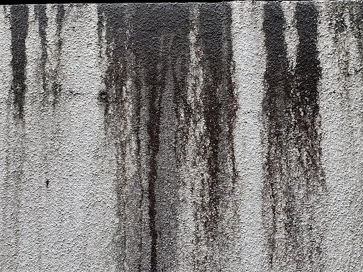 Black spots on concrete