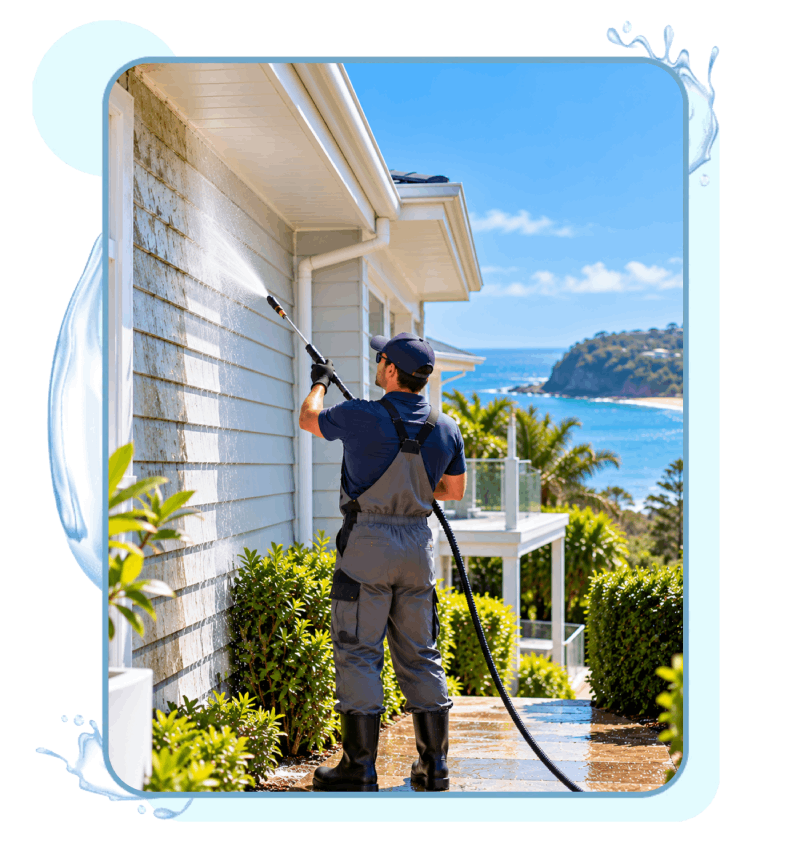 Coastal Home Soft-Washing by the Sea